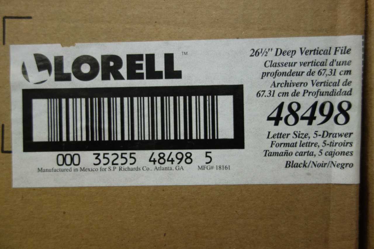 LOT OF 3 LORELL 48498 VERTICAL FILE CABINETS - TOOL STORAGE