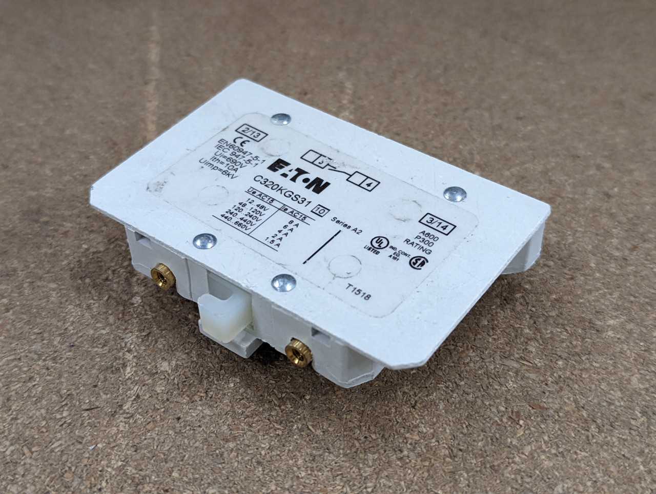 [Eaton - 25 QTY] "C320KGS31" Auxiliary Contact Blocks - ELECTRICAL PARTS