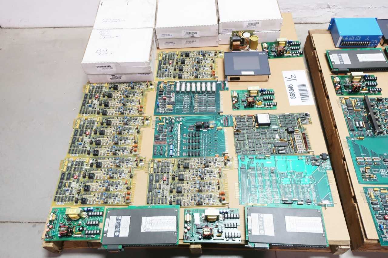 2 PALLETS WESTINGHOUSE PCBS, HMIS, ALLEN BRADLEY PLCS - ELECTRICAL COMPONENTS