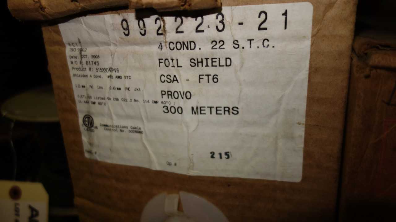 LOT OF ASSORTED COAXLE CABLE AND COPPER CABLE - ELECTRICAL COMPONENTS