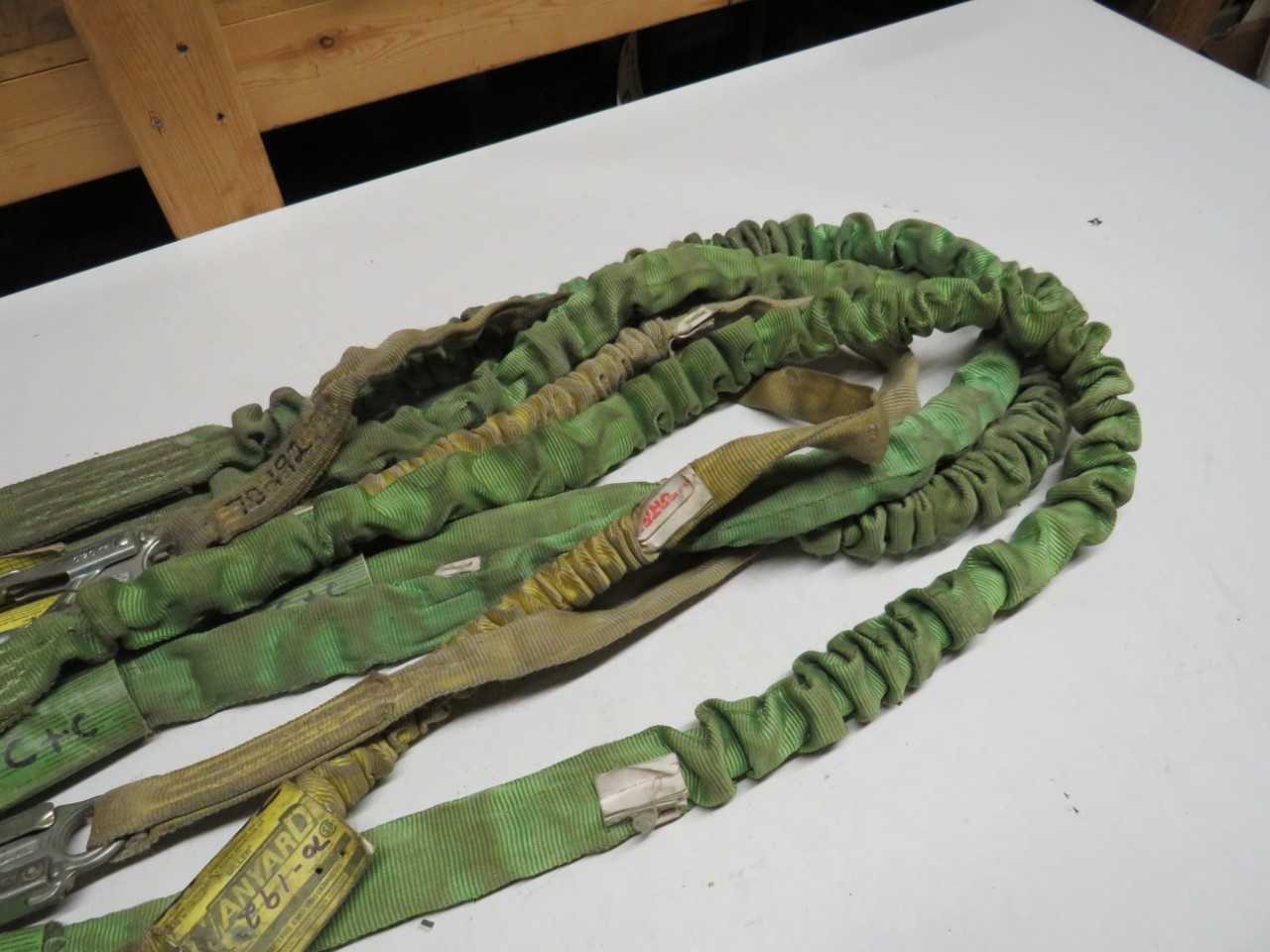 LOT OF 5 ASSORTED MILLER DURAFLEX 216M SAFETY LANYARD - LIFTING EQUIPMENT