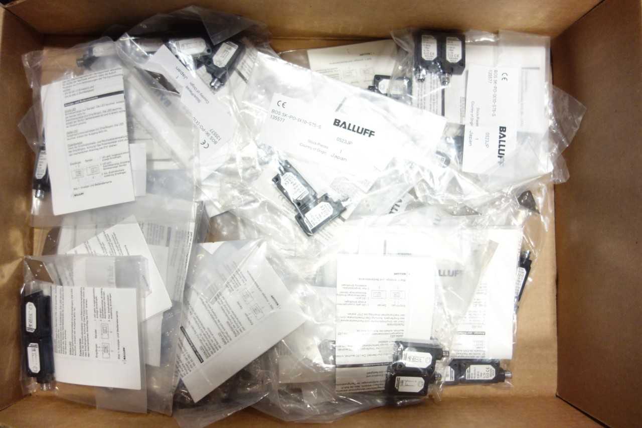 1 LOT OF BALLUFF BOS 5K-PO-IX10-S75-S 10-30V-DC PHOTOELECTRIC SENSOR - INDUSTRIAL PARTS