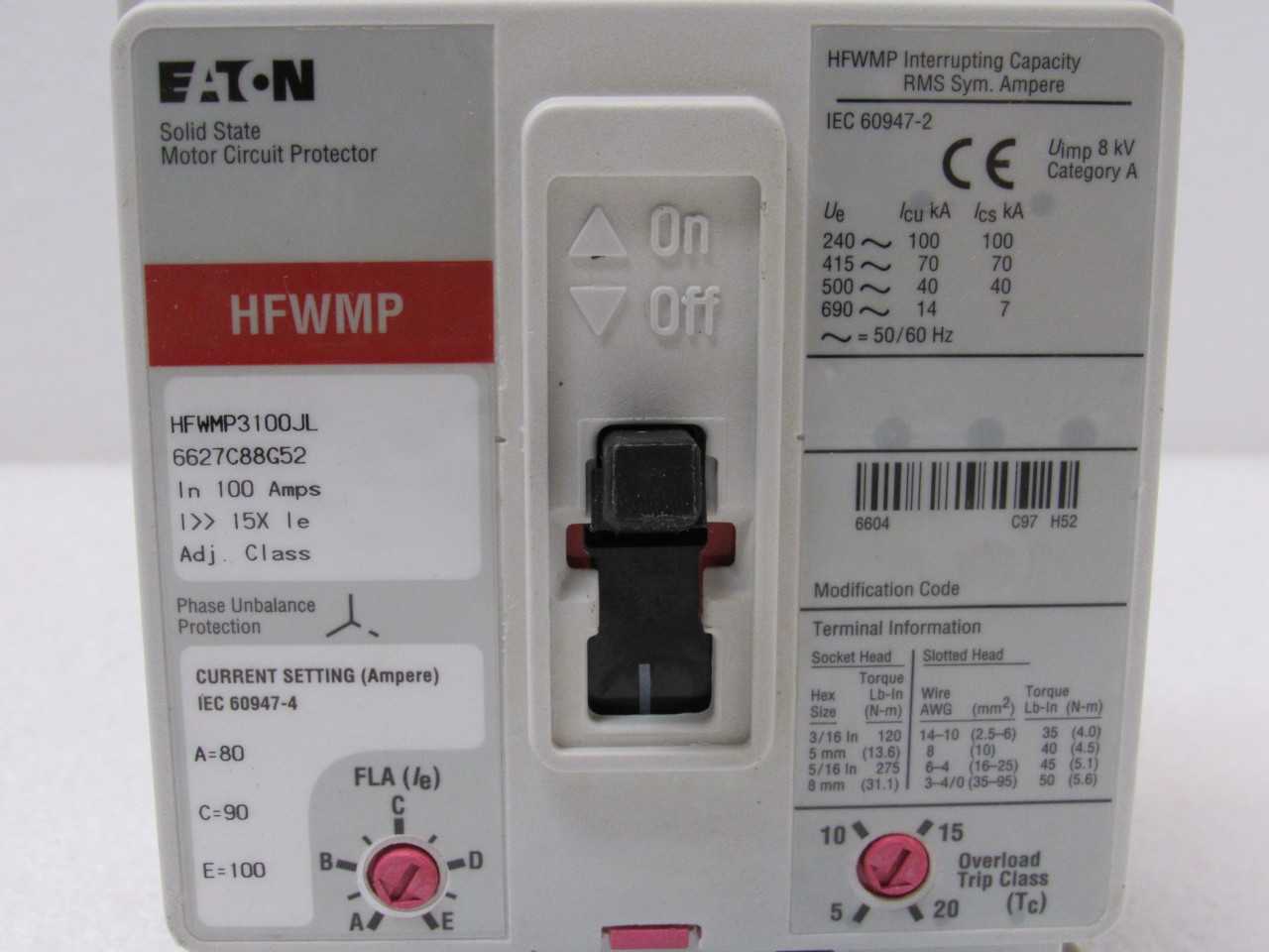 Eaton Motor Circuit Protectors - ELECTRIC MOTORS