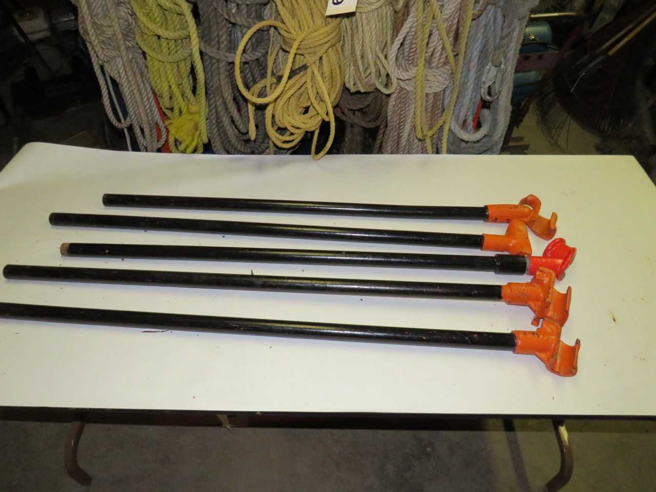 LOT OF 5 ASSORTED CONDUIT BENDER HICKEY - GREENLEE, RIDGID - HAND TOOLS