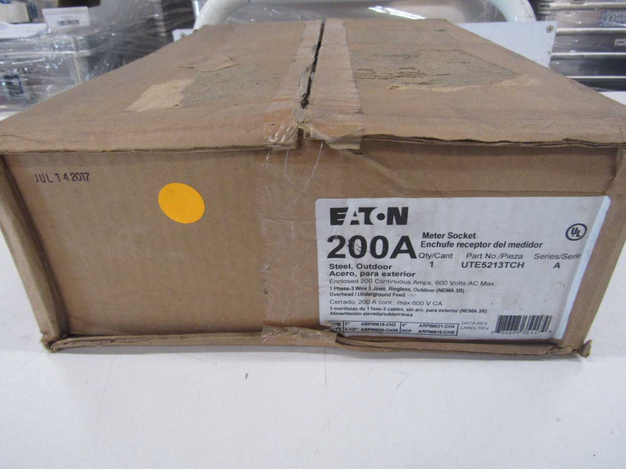 Lot of Quantity 1x UTE5213TCH Electrical Enclosure - ELECTRICAL ENCLOSURES