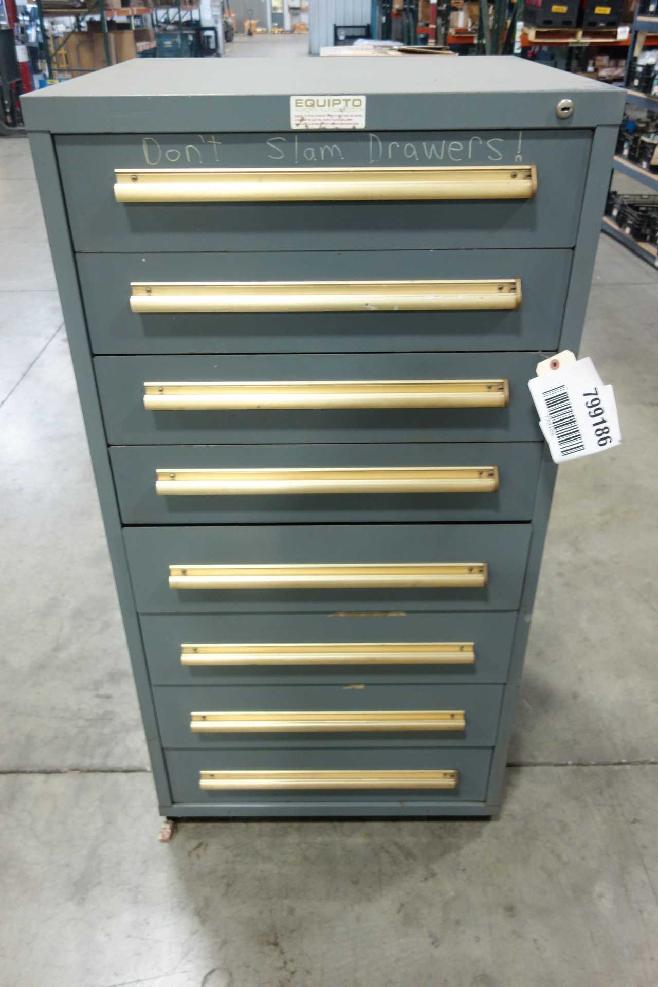 EQUIPTO 8 DRAWER TOOL CABINET - TOOL STORAGE