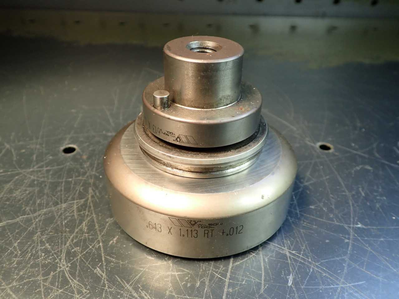 Wilson Tool .613" x 1.113" Rectangular Turret Punch Die Stripper Set 3-1/2" Base - MACHINING ACCESSORIES & TOOLING