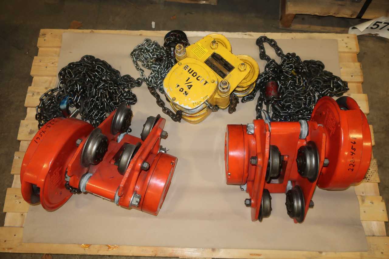 LOT OF 3 HOISTS 1/4TON-1TON - LIFTING EQUIPMENT