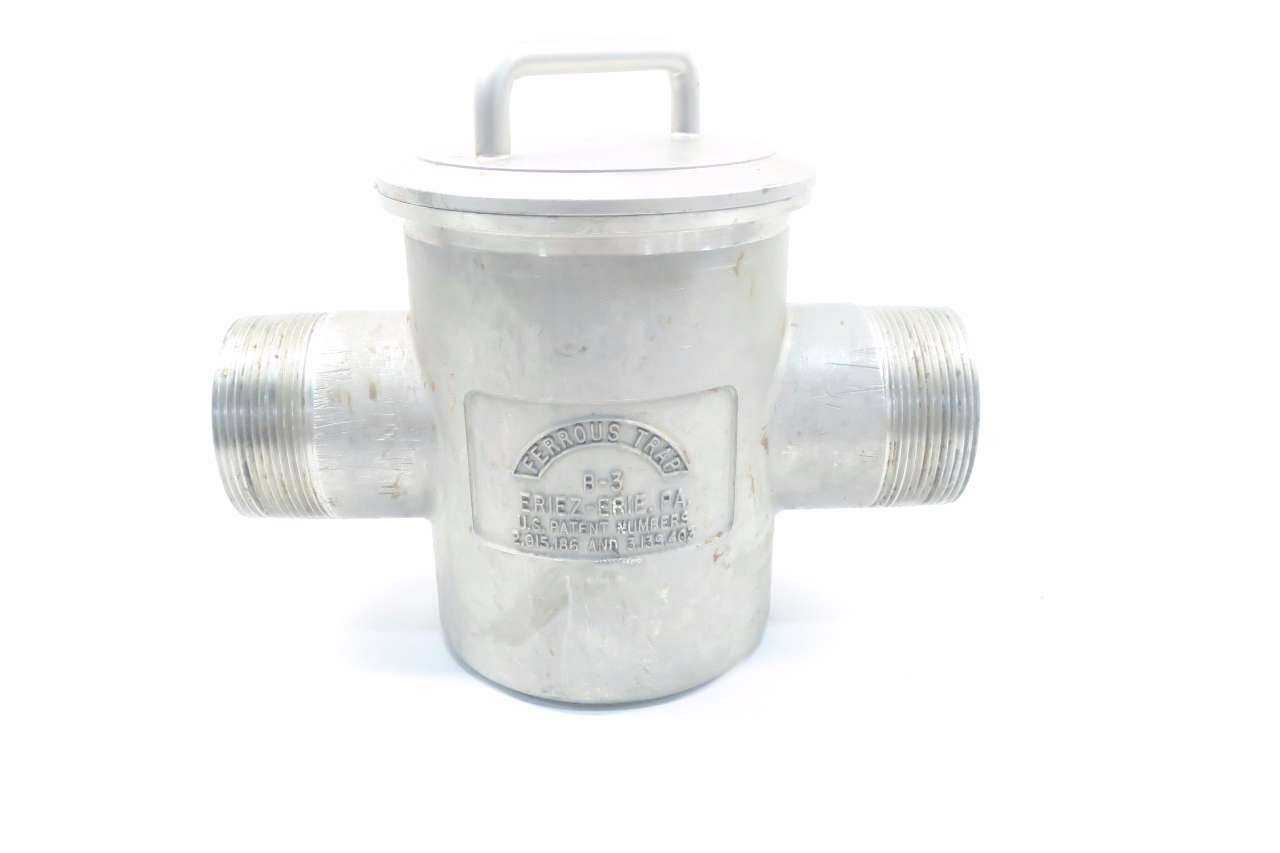 ERIEZ B-3 MAGNETIC FERROUS TRAP 3 IN NPT MALE SANITARY STAINLESS - MISCELLANEOUS