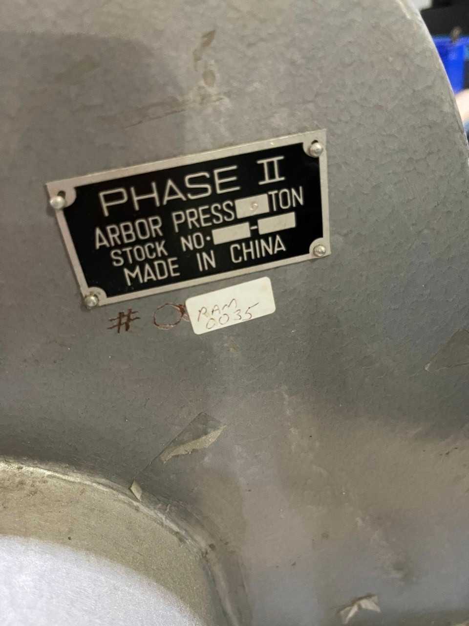 Phase II Arbor Press - MECHANICAL STAMPING PRESSES