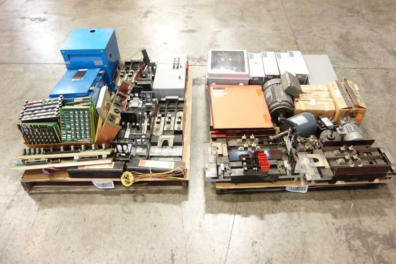 2 PALLETS OF ASSORTED ELECTRICAL - ELECTRICAL COMPONENTS