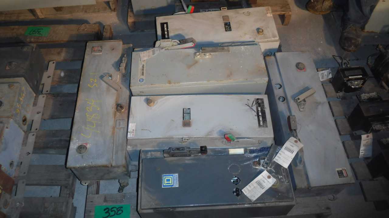 Lot of Assorted 10 HP Size 1 Motor Starters - MOTOR STARTERS