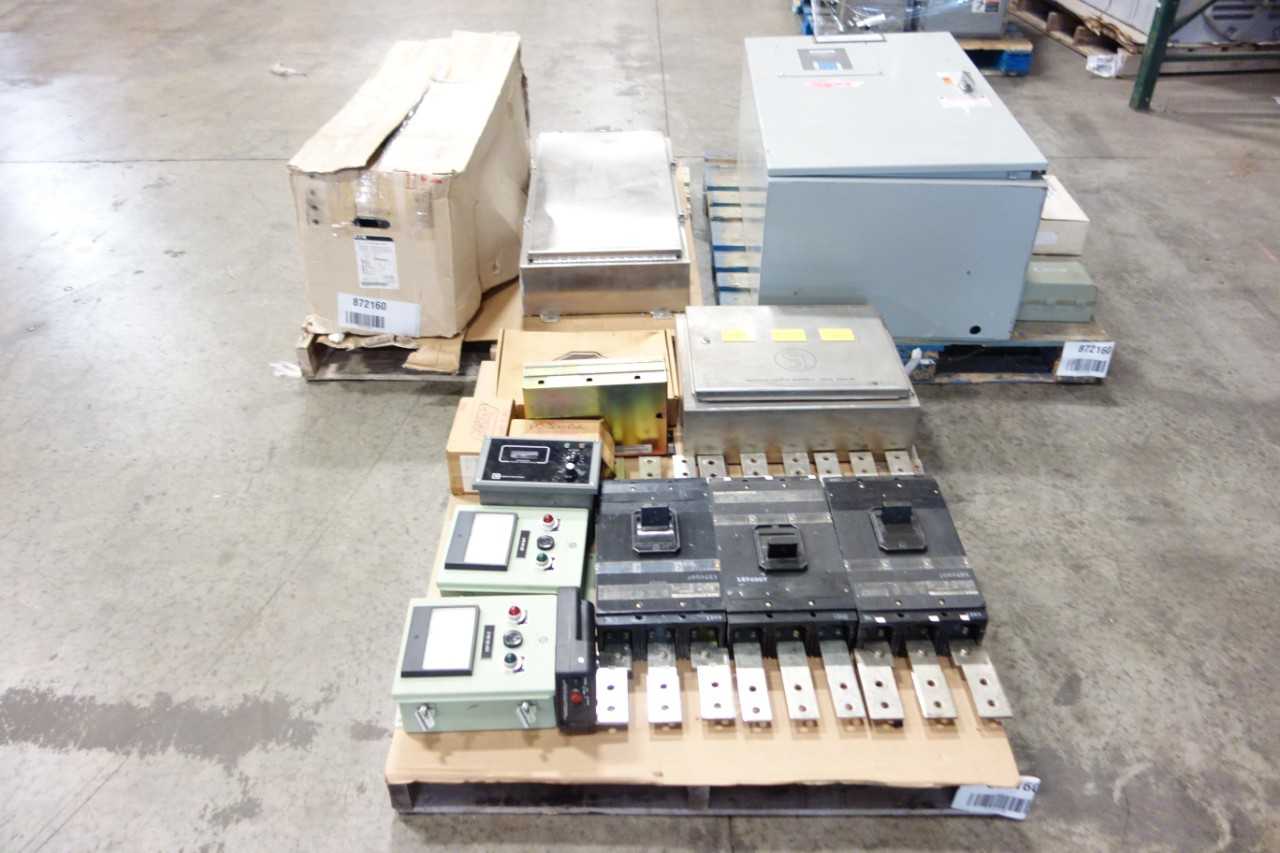 3 PALLETS OF ASSORTED ELECTRICAL - ELECTRICAL COMPONENTS