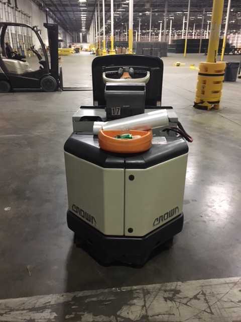 2012 CROWN PC4500-80 CENTER RIDER PALLET JACK, SUWANEE, GA - MATERIAL HANDLING