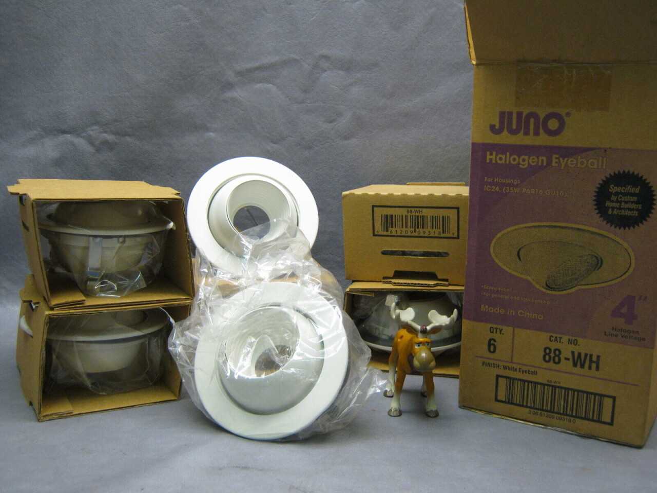 (30) Juno 88-WH 4" Halogen Eyeball Trim (for use with IC24 Can) - LIGHTING (30) Juno 88-WH 4" Halogen Eyeball Trim (for use with IC24 Can) - LIGHTING