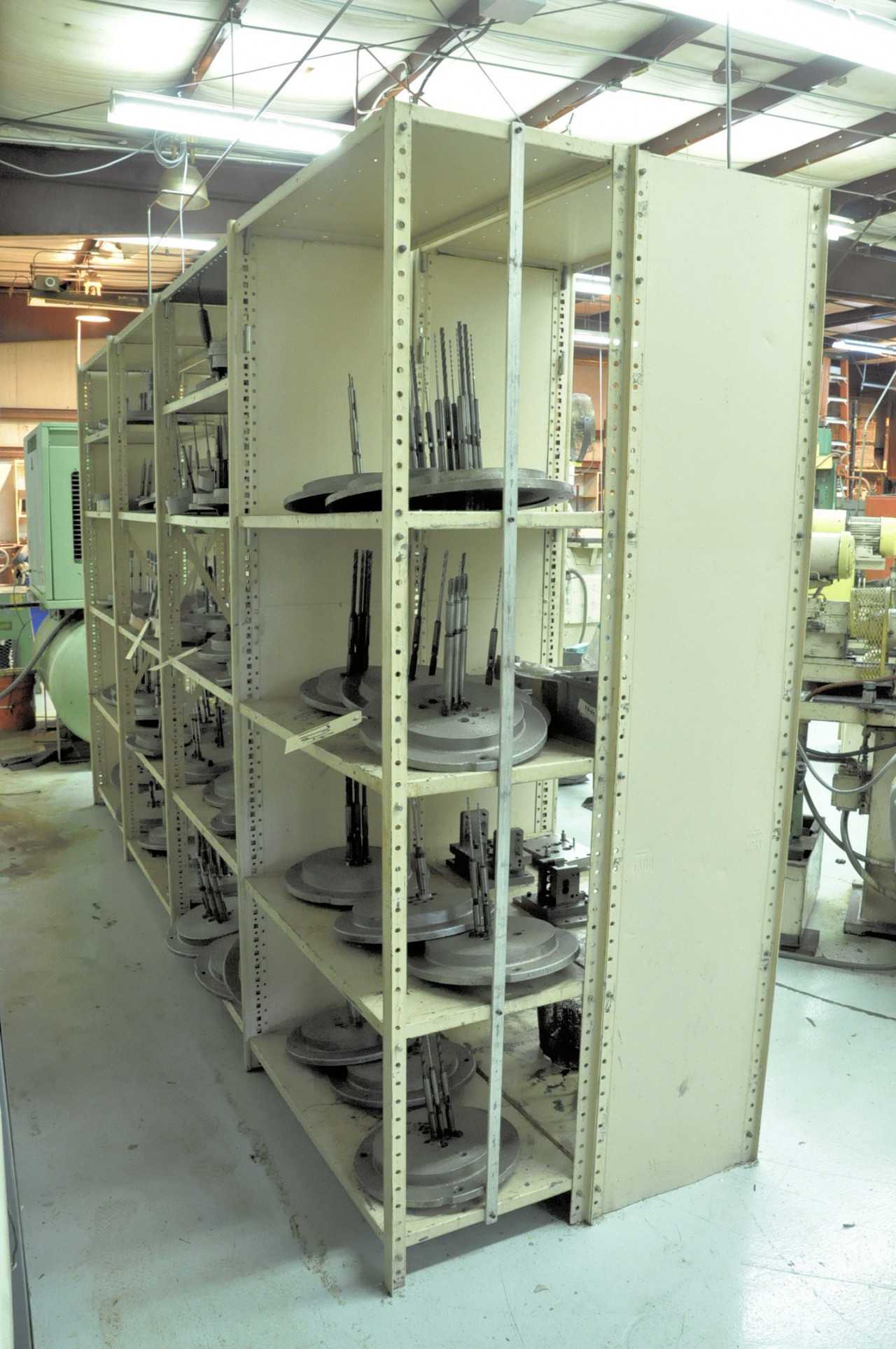 Lot-(8) Sections of Shelving 84"H X 36"W X 18"D, (Contents Not - SHELVING