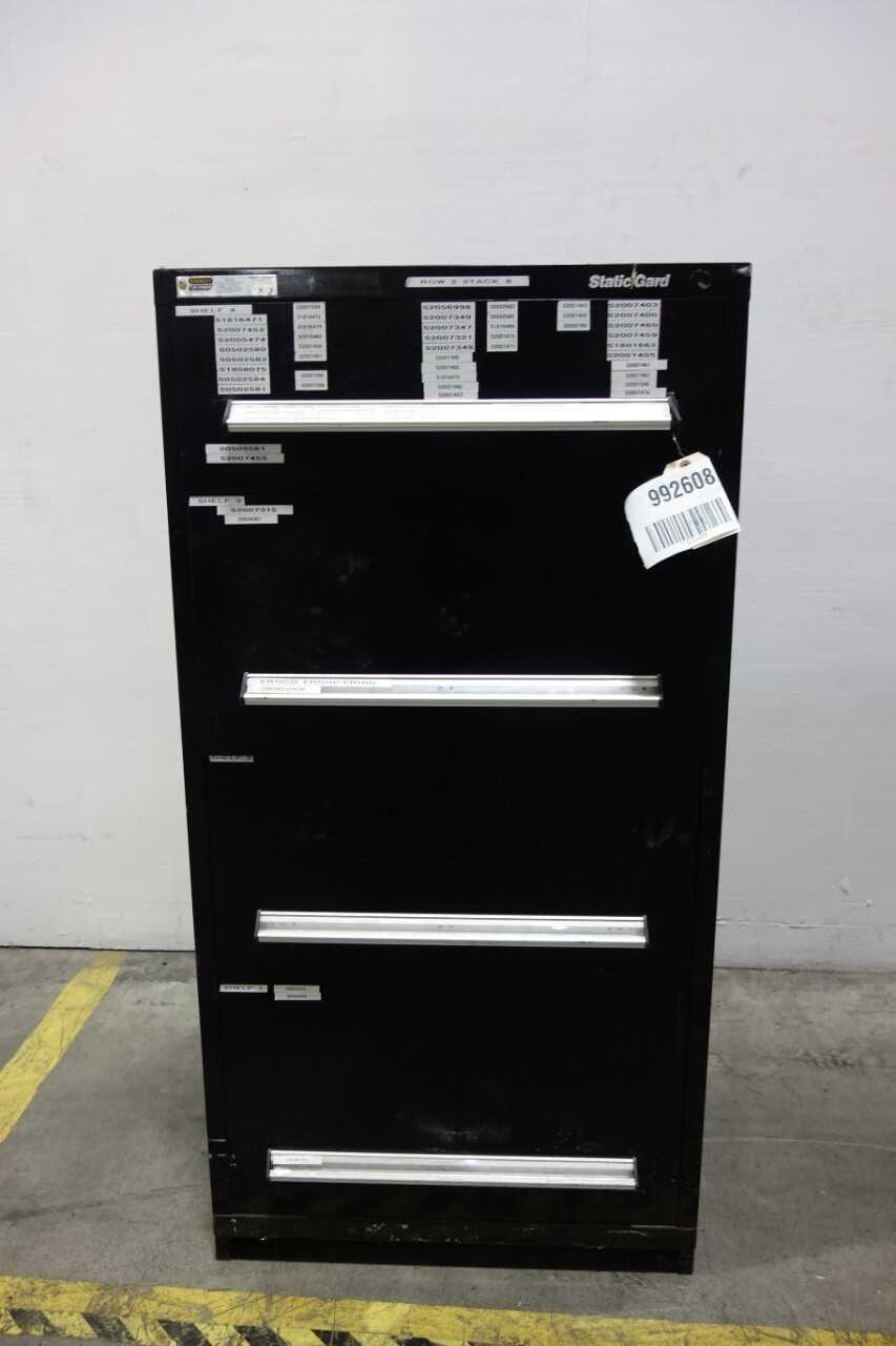 STANLEY VIDMAR STATICGARD 4 DRAWER CABINET - TOOL STORAGE
