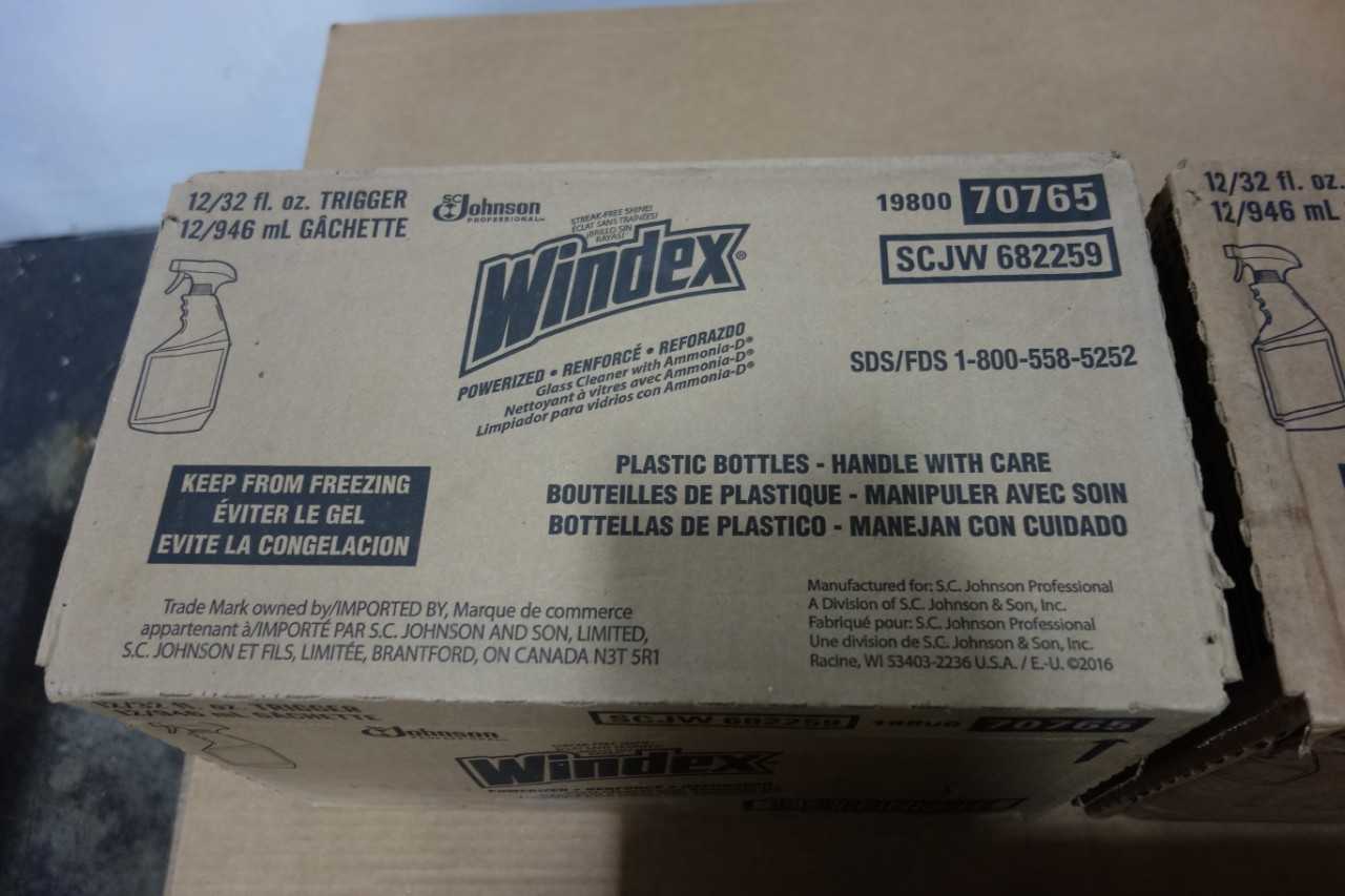 3 B0XES 0F SC JOHNSON WINDEX BOX OF 12 MULTI-SURFACE STREAK FREE CLEANER 32OZ - ELECTRIC POWER TOOLS