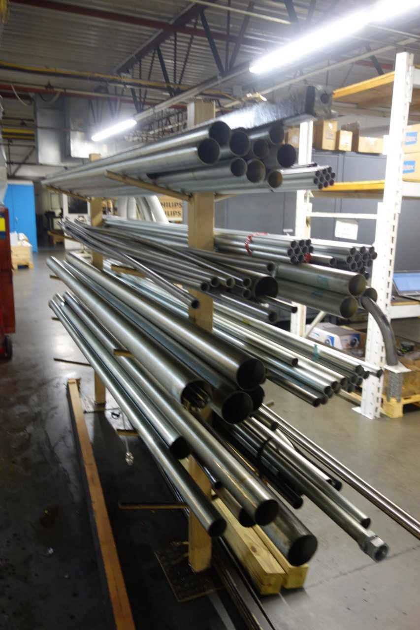 Cantilever racking with conduit tubing - ELECTRICAL COMPONENTS