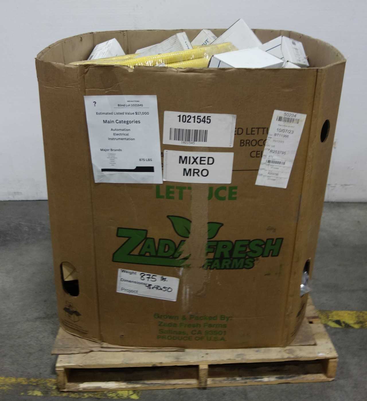 BLIND LOT OF MIXED MRO - INDUSTRIAL PARTS