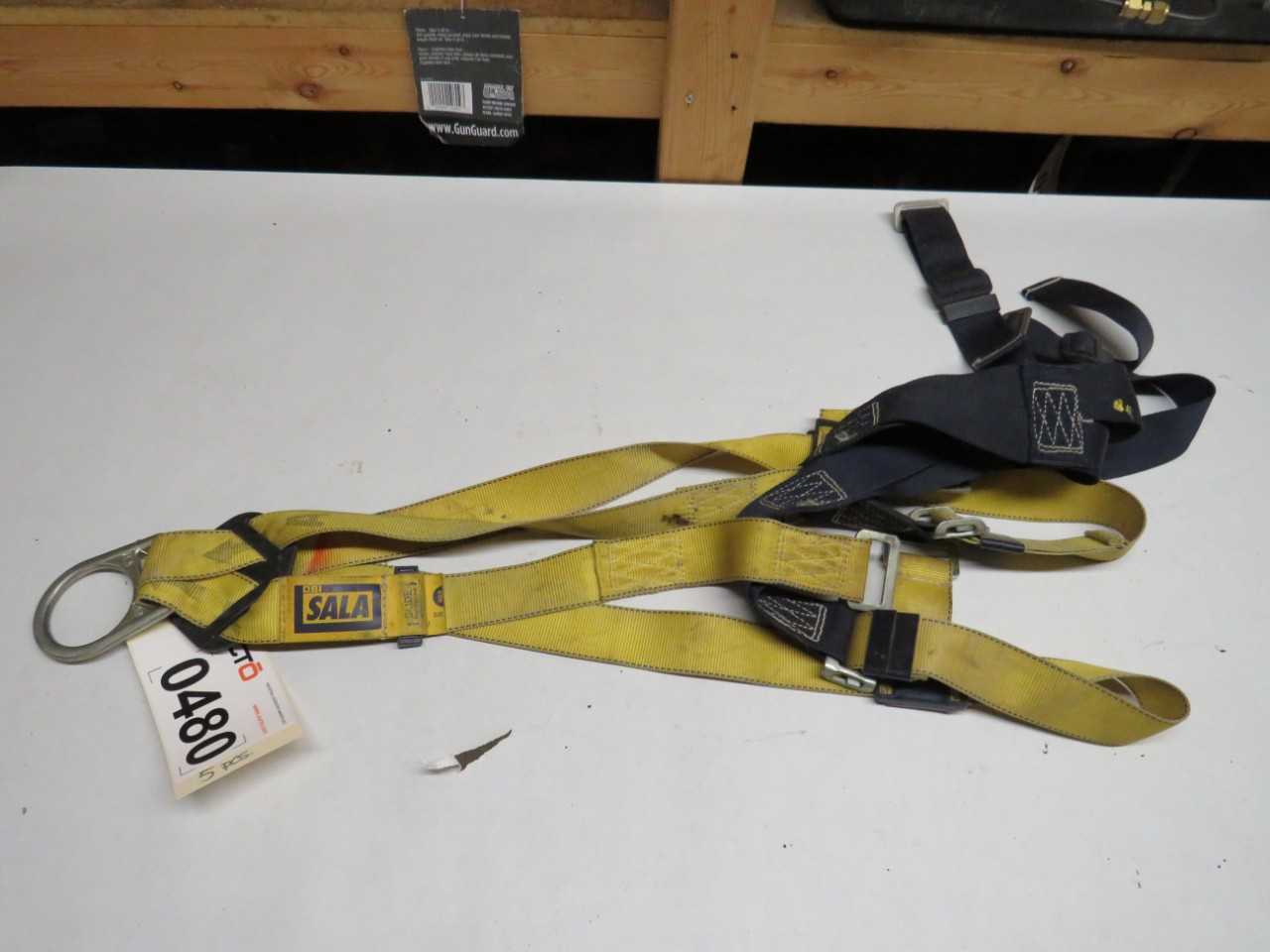 LOT OF 5 ASSORTED SALA SAFETY HARNESSES - SAFETY EQUIPMENT