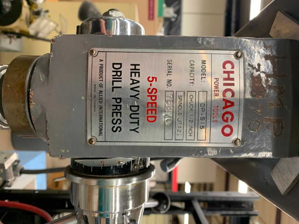 Chicago 5-Speed Heavy Duty Drill Press - UPRIGHT DRILL PRESSES