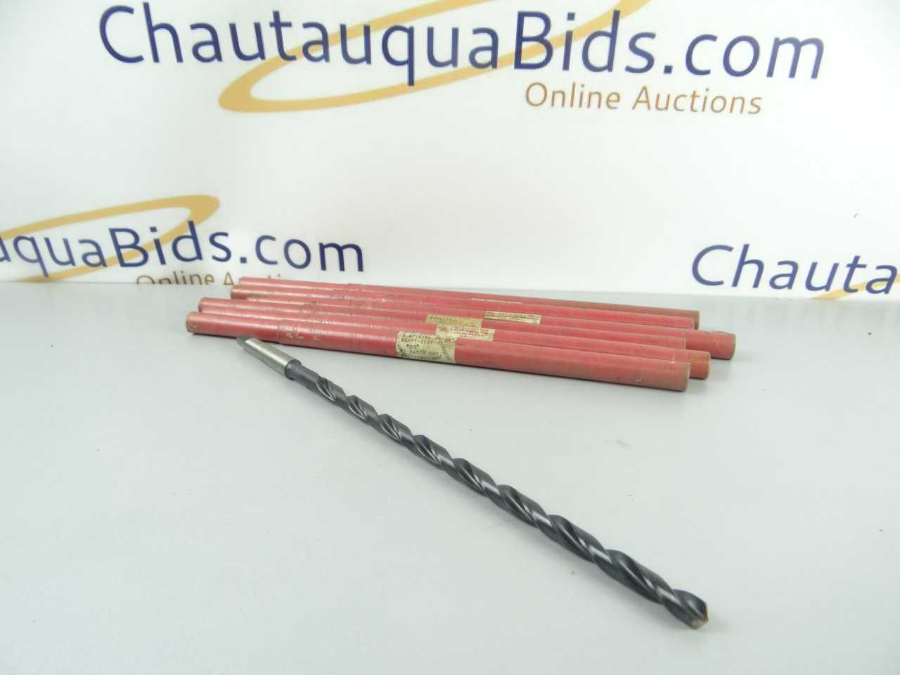 NEW Lot of 6 Cleveland HSS 1MT Extra Length Taper Shank Drills - MACHINING EQUIPMENT PARTS