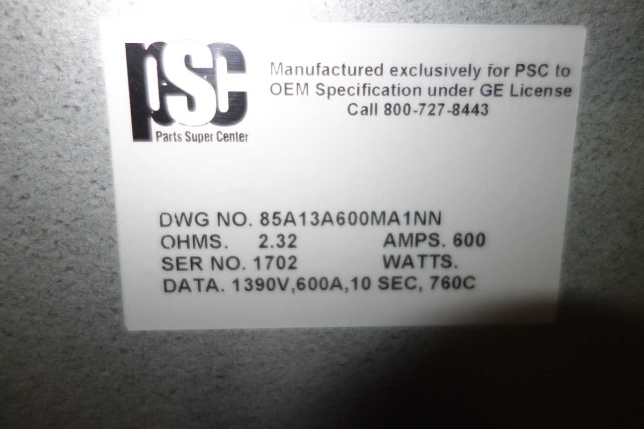 RESISTOR, 2.320 OHMS, 600A - ELECTRICAL COMPONENTS