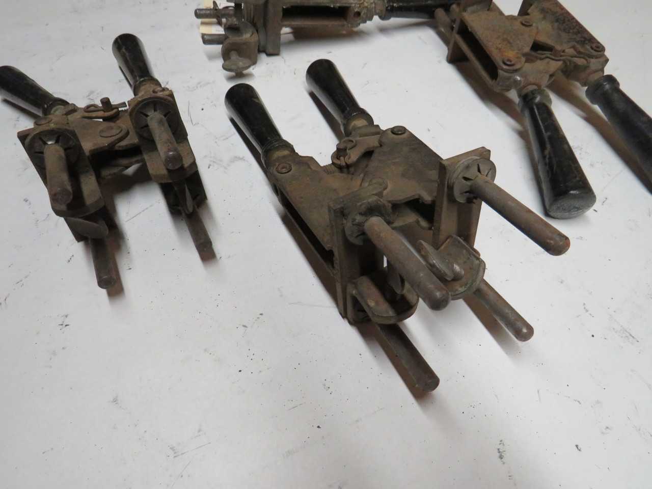 LOT OF 4 HANDLES FOR CADWELD MOLDS - HAND TOOLS