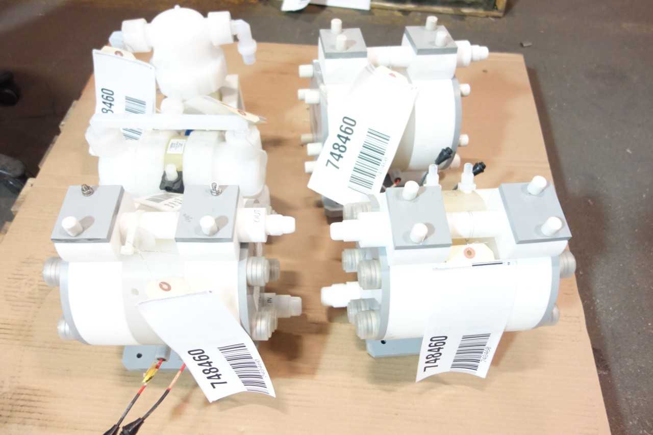 LOT OF 5 ASSORTED DIAPHRAGM PUMPS- SAINT GOBAIN, YAMADA - DIAPHRAGM PUMP