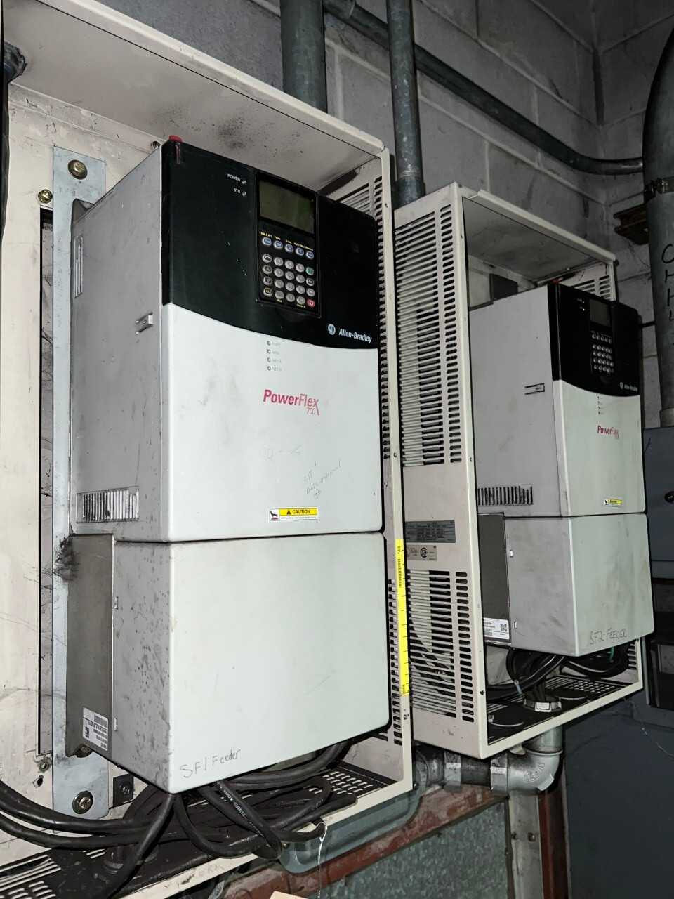 2x Allen Bradley Powerflex 700 VFDs 40hp 480V - MOTOR DRIVES