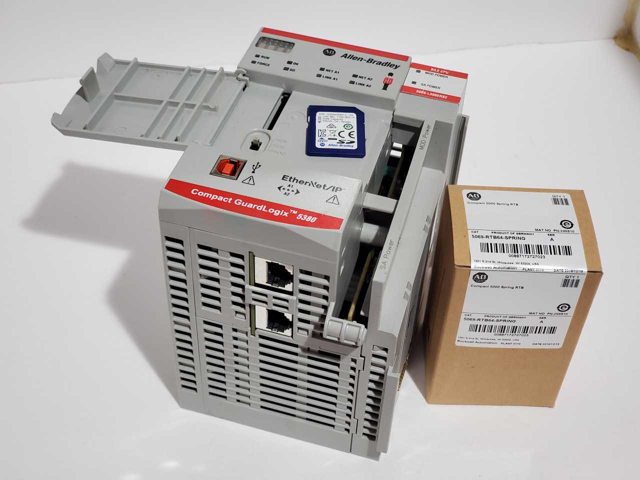 Allen Bradley CompactLogix 5069-L306ERS2 Plus Brand new 5069-RTB64 Spring - AUTOMATION & CONTROLS
