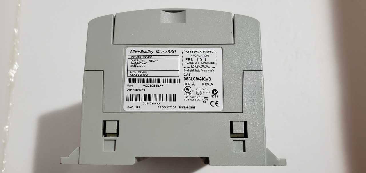 Allen Bradley Micro 830 2080-LC30-24QWB PLC - AUTOMATION & CONTROLS