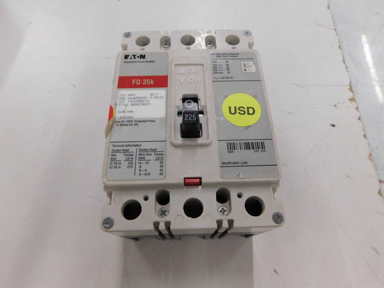 Lot of Quantity 1x FD3225 MCCB/Molded Case Circuit Breaker - CIRCUIT BREAKERS