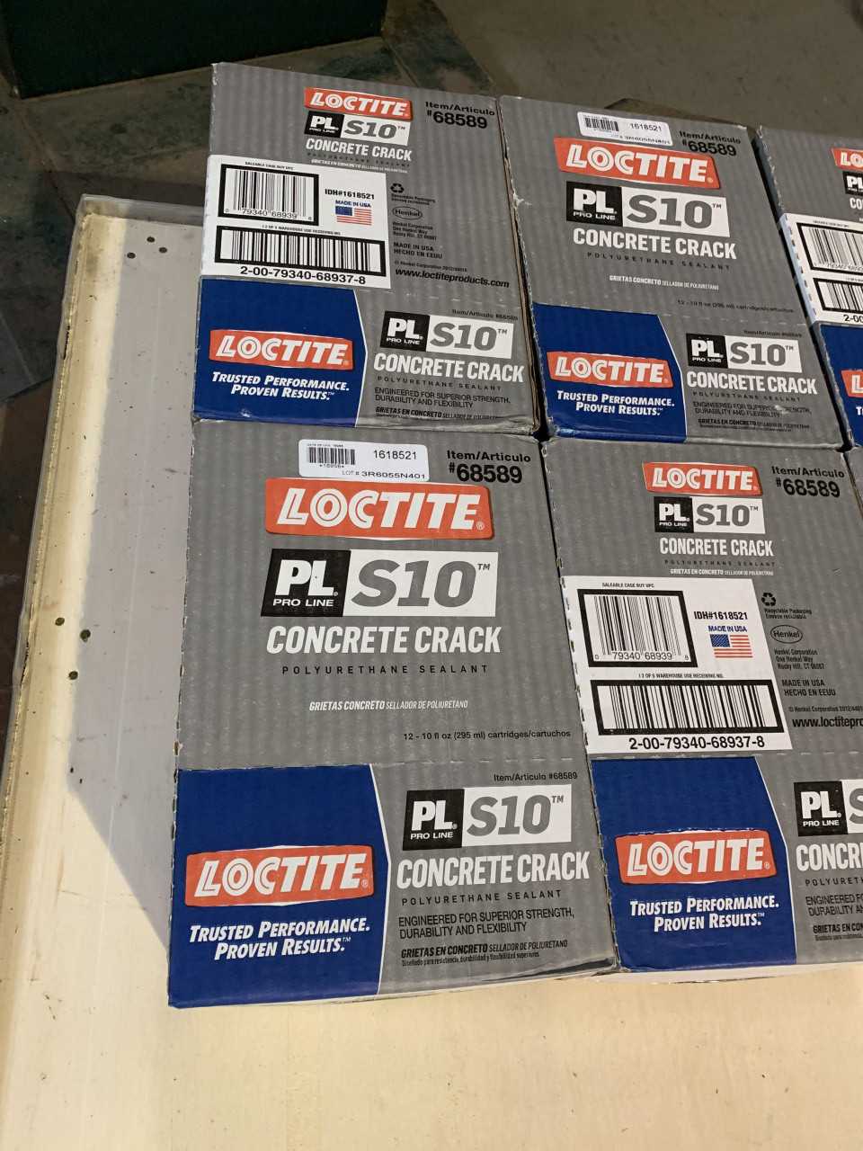 LOT OF 10 BOXES LOCTITE PL S10 CONCRETE CRACK SEALANT #68589 - ELECTRIC POWER TOOLS