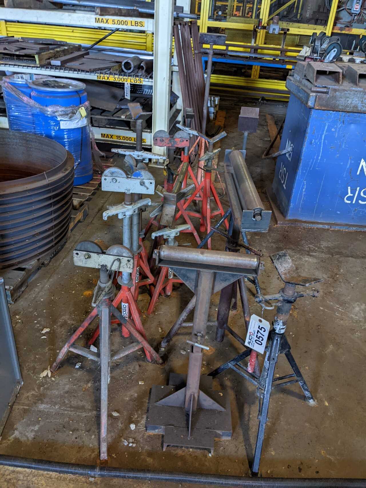 LOT OF 13 ASSORTED WELDING STANDS, RIDGID - ELECTRIC POWER TOOLS