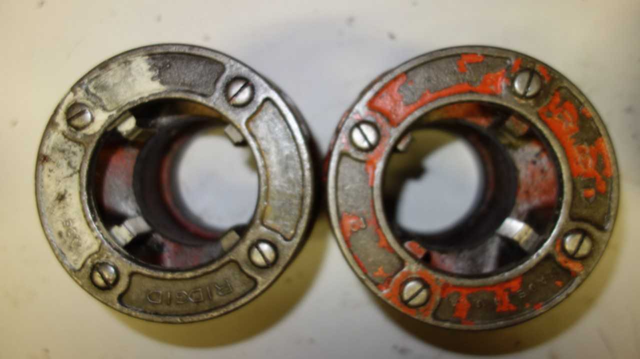 LOT OF 2 RIDGID 2 IN DIE HEADS - ELECTRIC POWER TOOLS