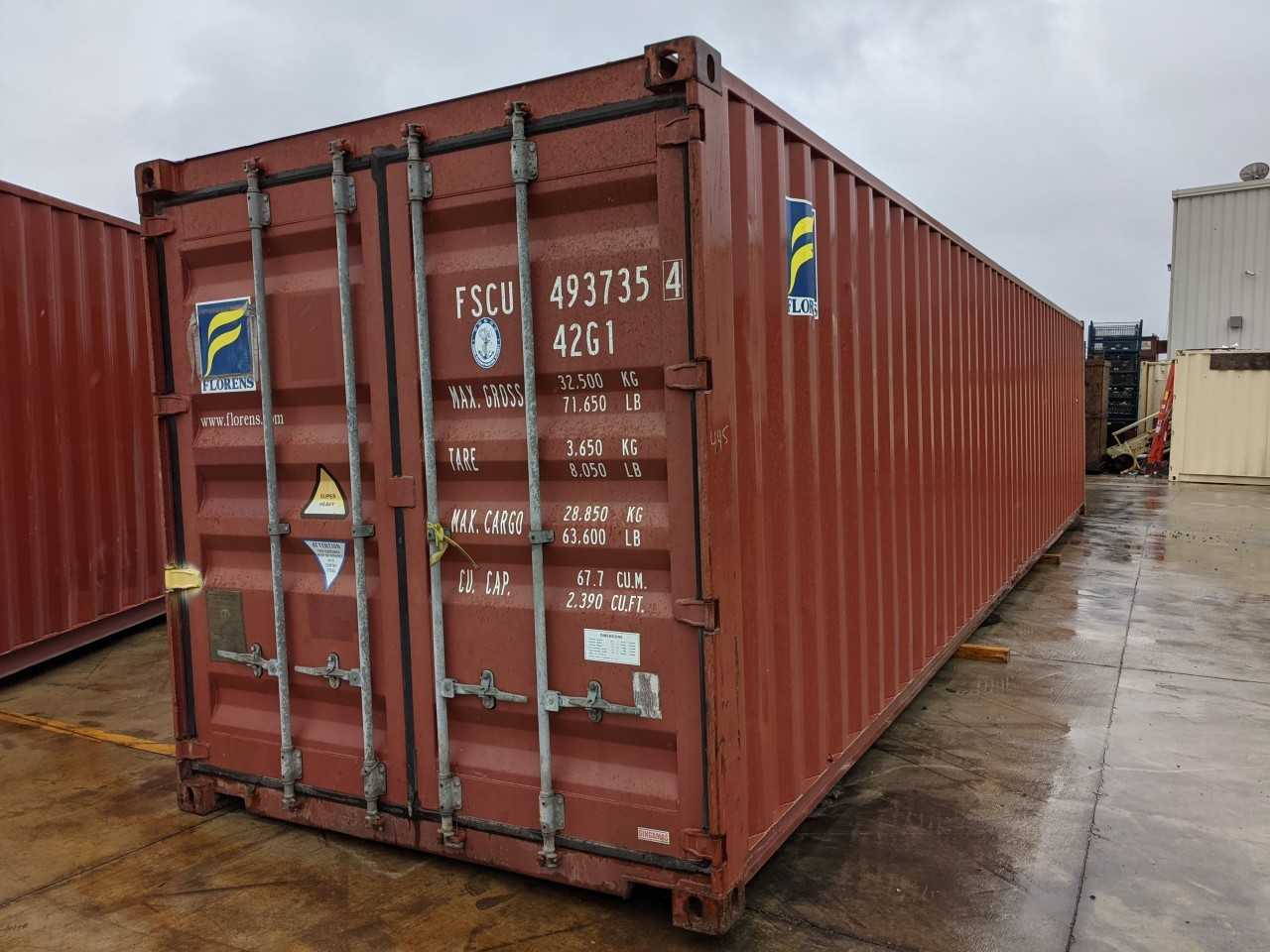 FLORENS 40FT STANDARD CUBE SHIPPING CONTAINER - INDUSTRIAL PARTS