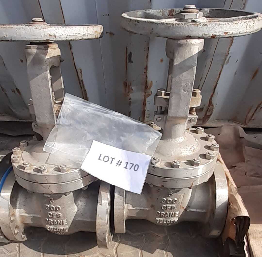 Lot of 2 Crane Gate Valves - KNIFE GATE VALVE