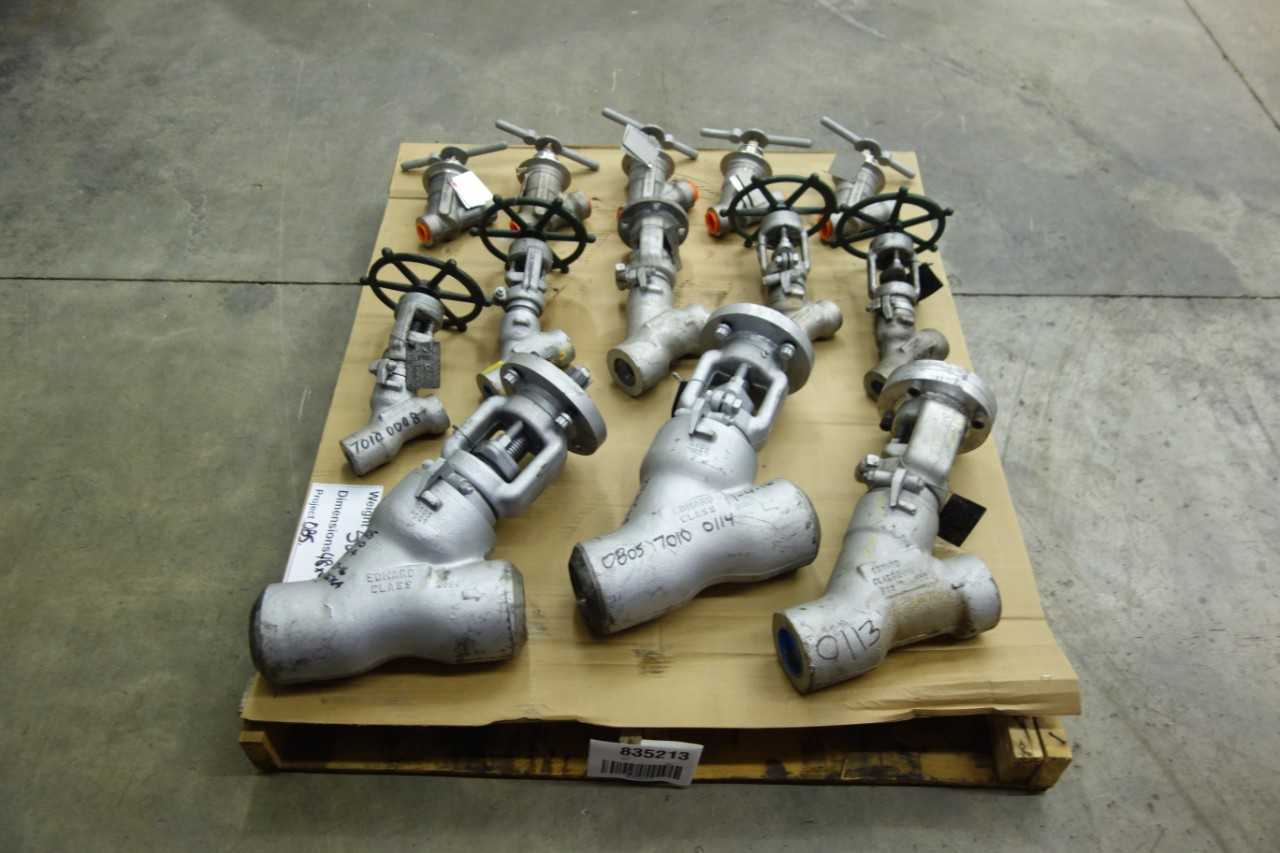 PALLET OF GLOBE VALVES - GLOBE VALVE