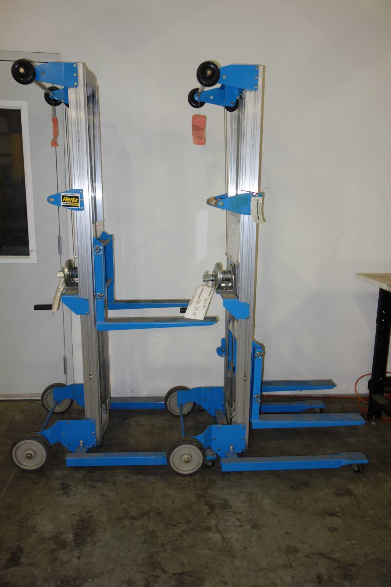LOT OF 2 GENIE LIFTS MAX LOAD 350LBS - ELECTRIC POWER TOOLS
