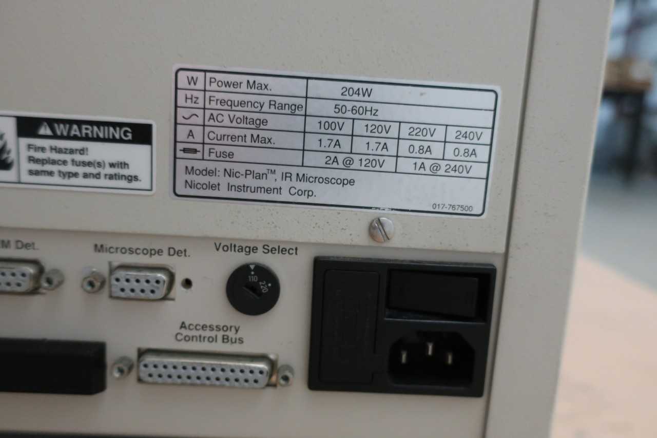 NICOLET NIC-PLAN INFRARED MICROSCOPE - LAB & SCIENTIFIC