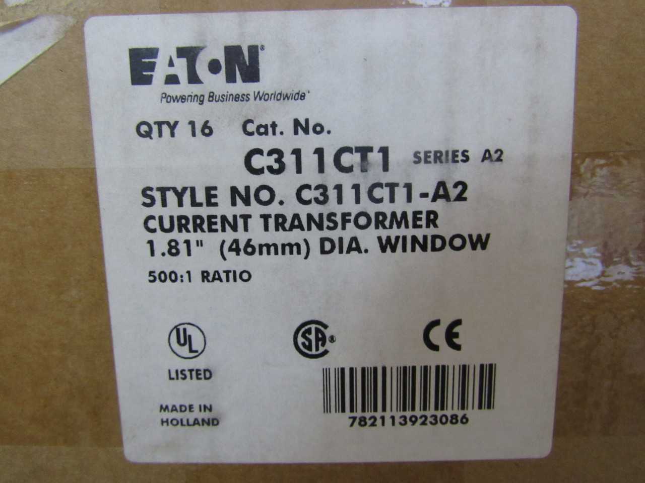 Quantity of 8x C311CT1 Transformers - CONTROL TRANSFORMERS Quantity of 8x C311CT1 Transformers - CONTROL TRANSFORMERS