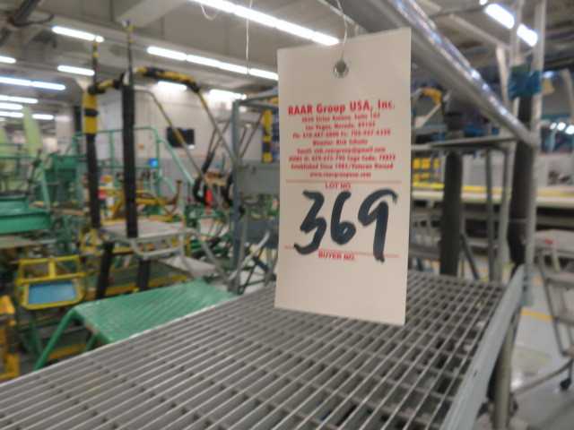 Aluminum Platform on wheels approx. 8' long - MISCELLANEOUS