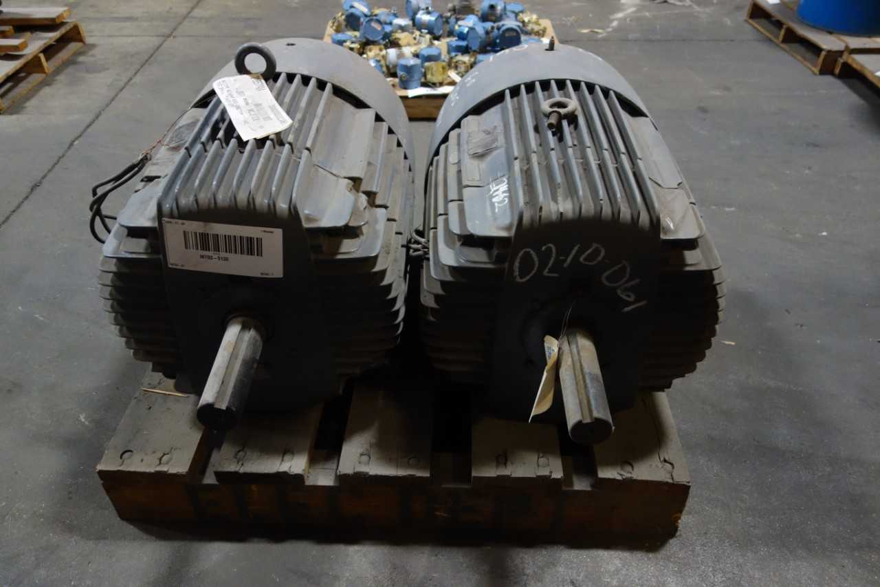 LOT OF 2 GENERAL ELECTRIC INDUCTION MOTORS - ELECTRIC MOTORS