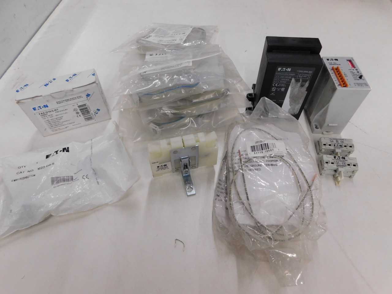 Lot of Quantity 21x Assorted Relays, Din-rail breakers, and Motor Operators - ELECTRIC MOTORS