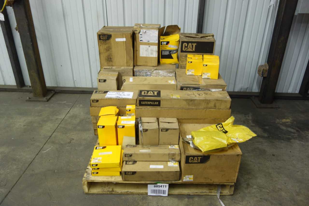 PALLET OF ASSORTED CAT HEAVY EQUIPMENT REPLACEMENT PARTS - CONSTRUCTION
