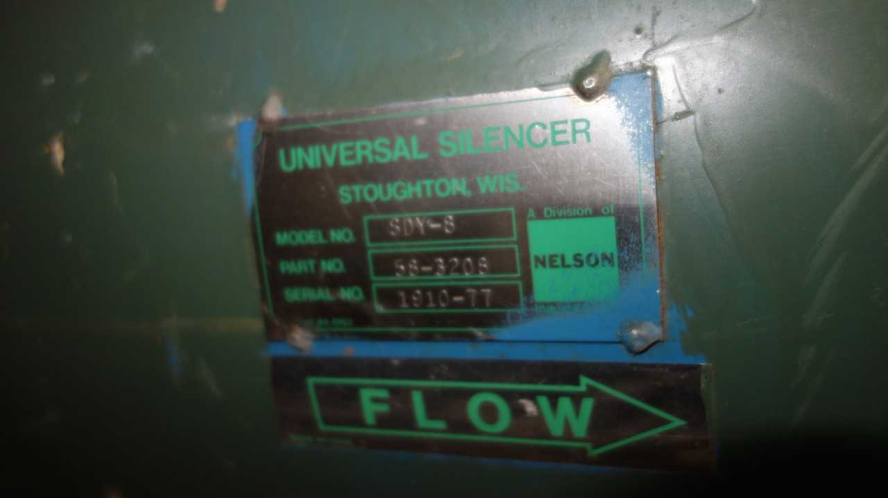 NELSON SDY-8 UNIVERSAL SILENCER - INDUSTRIAL PARTS