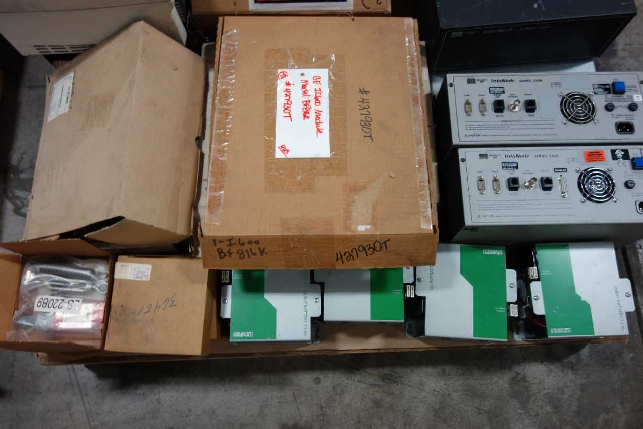 1 PALLET OF ASSORTED ELECTRICAL NFD DRIVE, POWER SUPPLY, LIMIT SWITCH, GE FANUC CONTROL BOARDS- ABB, PHOENIX CONTACT, FOXBORO, HONEYWELL - AUTOMATION & CONTROLS