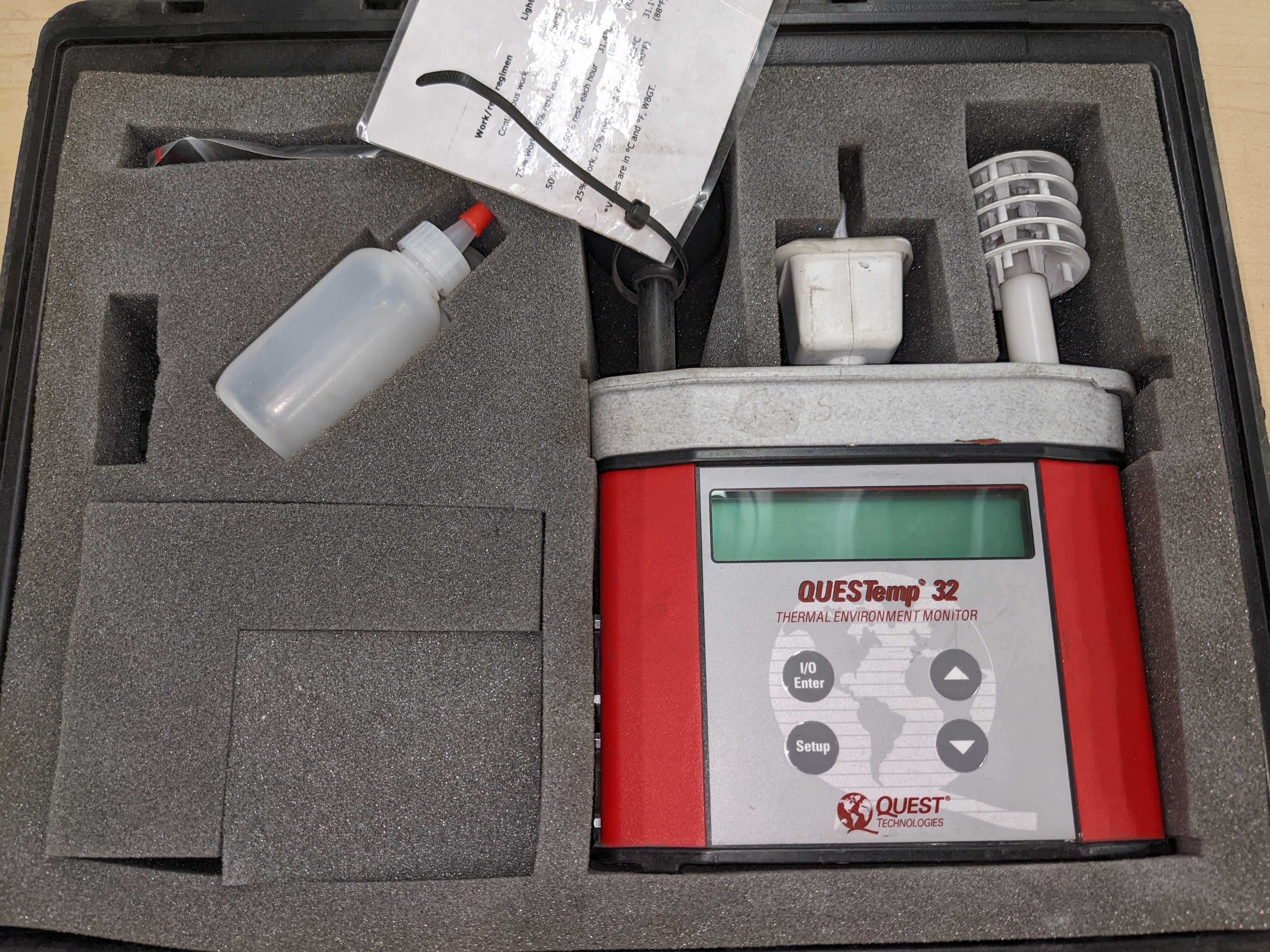 THERMAL ENVIRONMENT MONITOR - INSTRUMENTATION